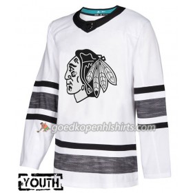 Chicago Blackhawks Blank 2019 All-Star Adidas Wit Authentic Shirt - Kinderen